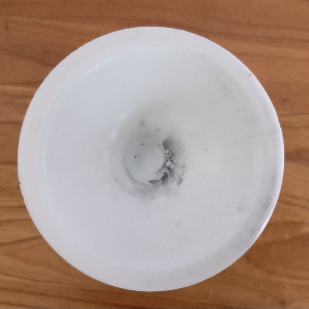 Vintage White Milk Glass Grape Pedestal Planter Bowl - Picture 6 of 6